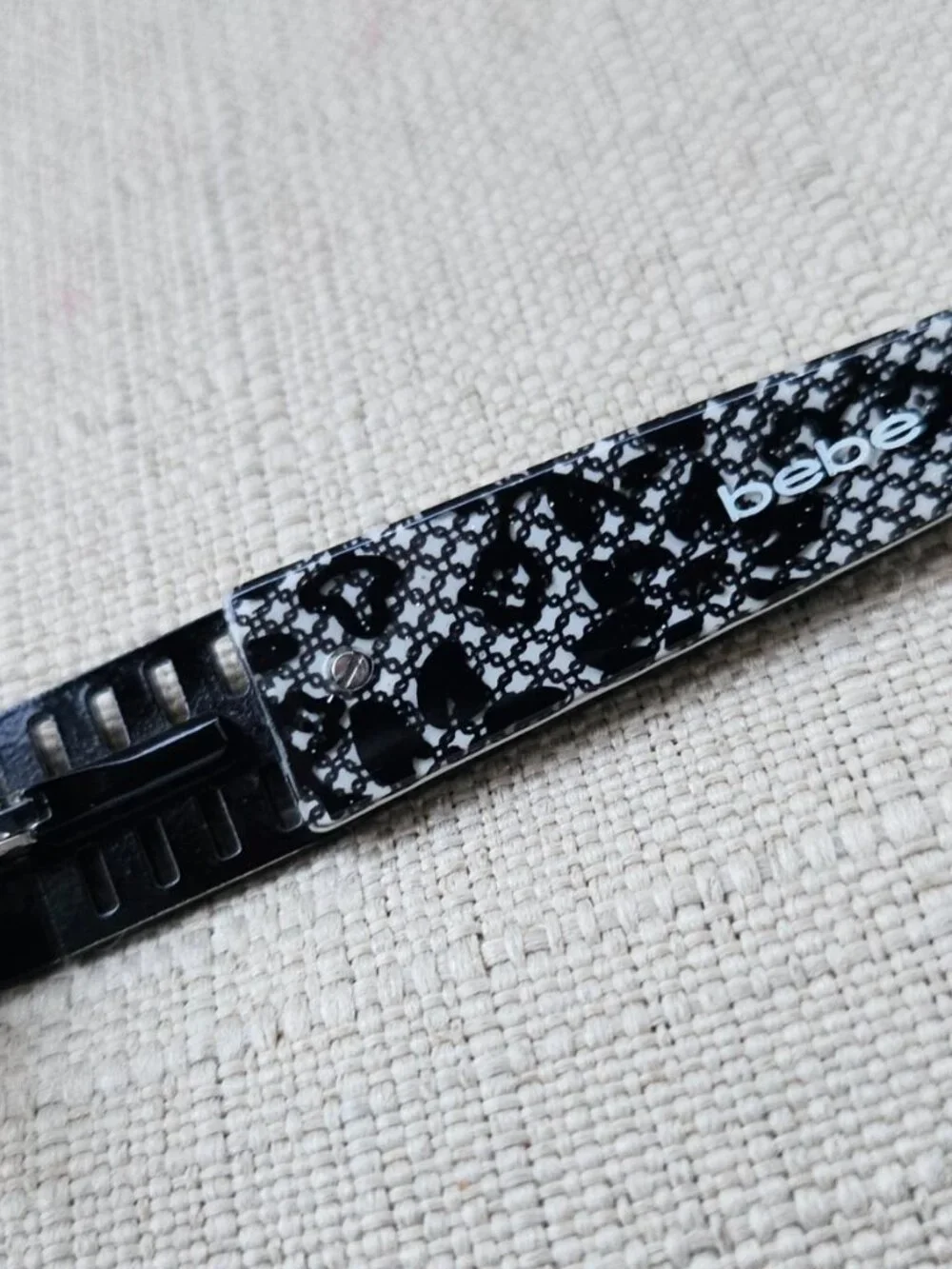 bebe Eyeglasses Black Patterned Arms Women's Eyewear Glasses Eyewear Desire